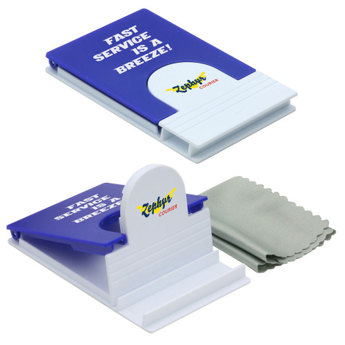 5“ x 5” Microfiber Cloth with Phone Holder