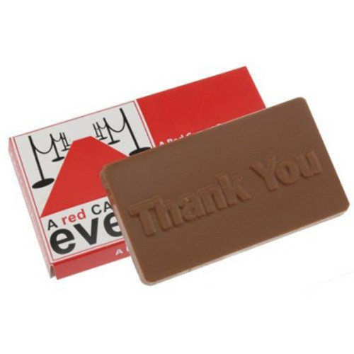 1 oz Chocolate Bar in a Blister Pack with Sleeve