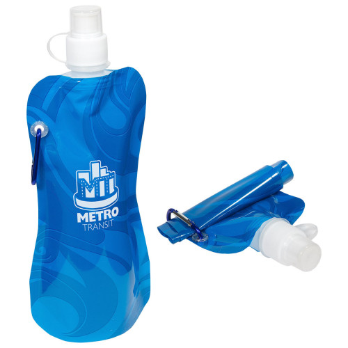 Flex Foldable 16 oz Water Bottle with Carabiner