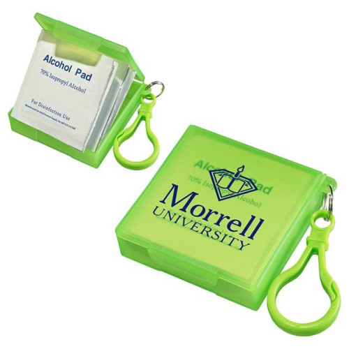 Handy Pack Sanitizing Wipes with Carabiner