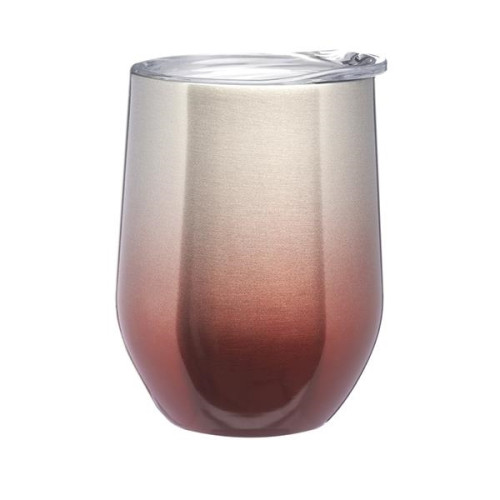 11 oz. Ombre Stemless Wine Glass with Lid