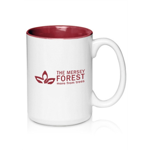 15 oz. Glossy Two-Tone Personalized Ceramic Mug