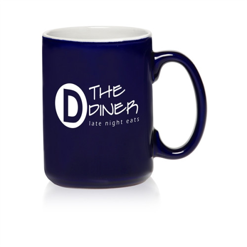 15 oz. El Grande Two Tone Glossy Coffee Mugs