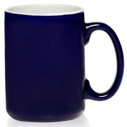 15 oz. El Grande Two Tone Glossy Coffee Mugs