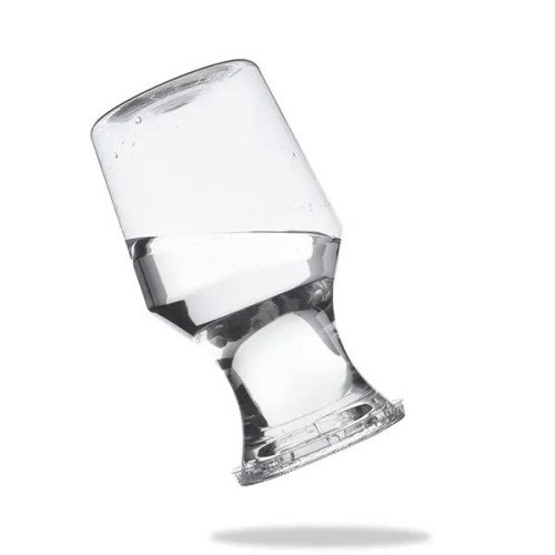Reserv 12 oz. Plastic Disposable Wine Carafe with Lid