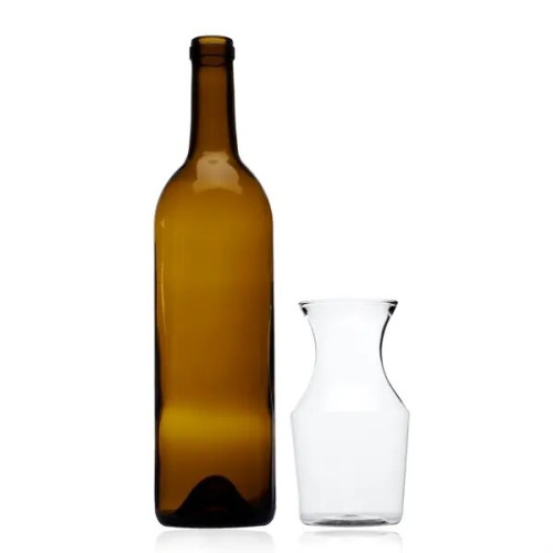 Reserv 12 oz. Plastic Disposable Wine Carafe with Lid
