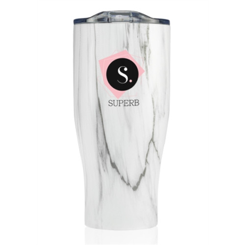 27 oz. Stainless Steel Insulated Tumblers with Clear Lids