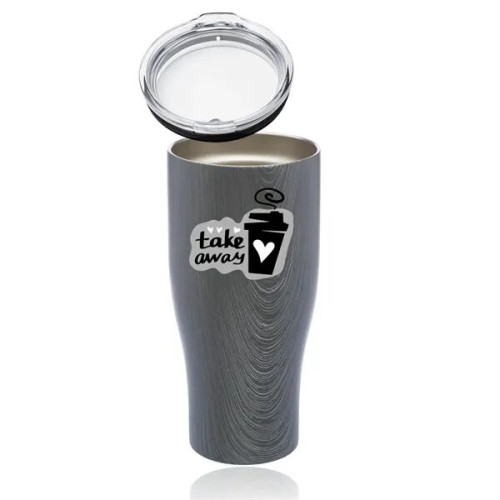 27 oz. Stainless Steel Insulated Tumblers with Clear Lids