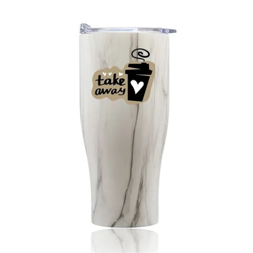 27 oz. Stainless Steel Insulated Tumblers with Clear Lids