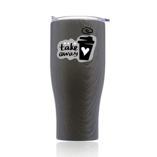 27 oz. Stainless Steel Insulated Tumblers with Clear Lids