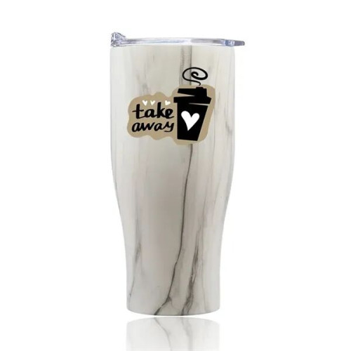 27 oz. Stainless Steel Insulated Tumblers with Clear Lids