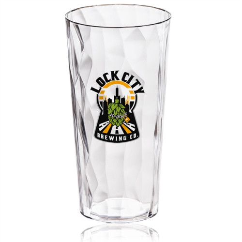 21 oz. Clear Tall Shatter Proof Plastic Mixing Glass