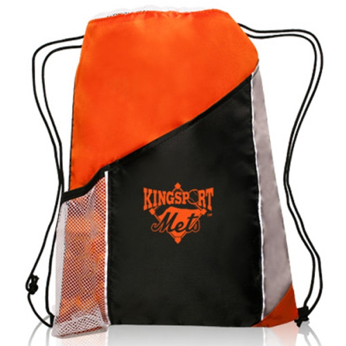Side Mesh Pockets Drawstring Backpacks