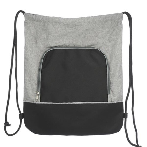 Seville Two Tone Polyester Drawstring Backpack
