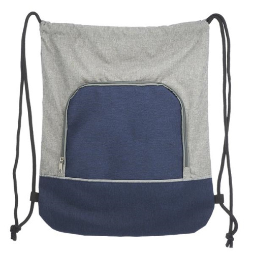 Seville Two Tone Polyester Drawstring Backpack