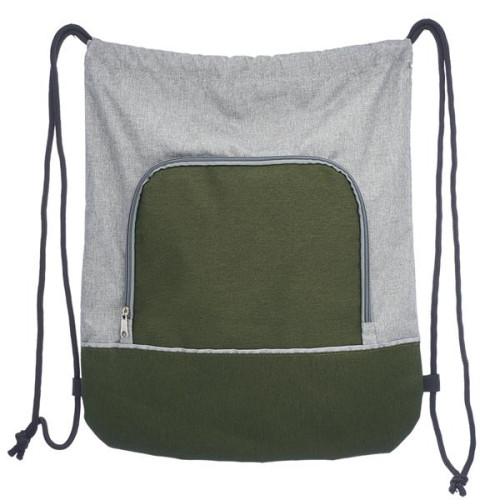 Seville Two Tone Polyester Drawstring Backpack