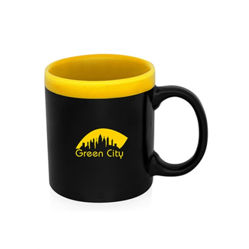 11 oz Glam Two Tone Matte Coffee Mugs