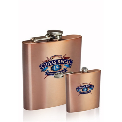 6 oz Sphynx Copper Coated Hip Flask