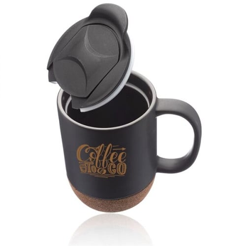 13 oz. Barista Ceramic Custom Mug with Cork Bottom