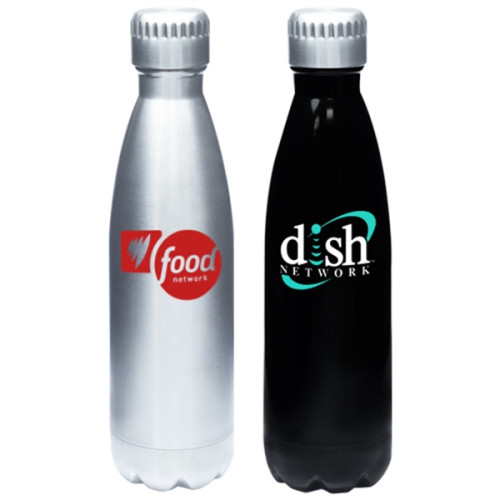 17 oz. Stainless Steel Levian Cola Shaped Bottles
