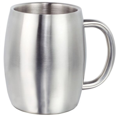 14 oz. Stainless Steel Double Wall Mug with Handle