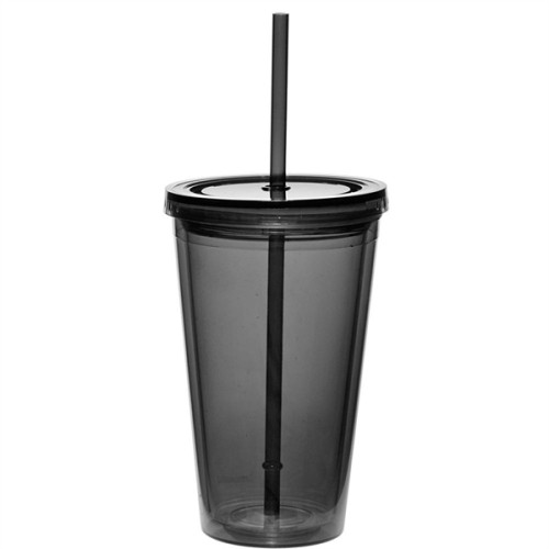 16 oz. Double Wall Acrylic Tumbler with Straw