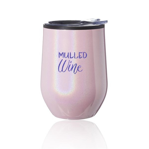 12 oz. Iridescent Stemless Wine Glass with Lid