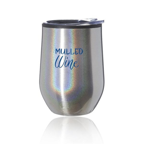 12 oz. Iridescent Stemless Wine Glass with Lid