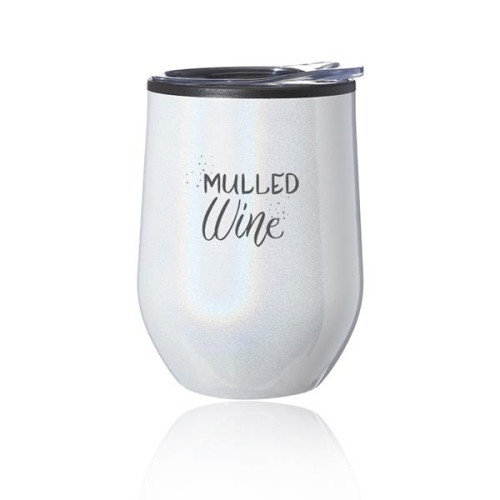 12 oz. Iridescent Stemless Wine Glass with Lid