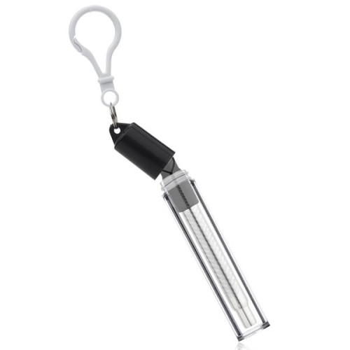 Retractable Straw with Case and Brush