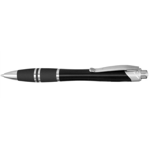 Silver Accent Grip Plastic Pen