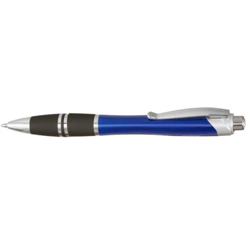 Silver Accent Grip Plastic Pen