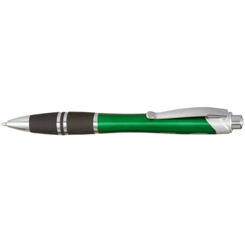 Silver Accent Grip Plastic Pen
