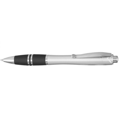 Silver Accent Grip Plastic Pen