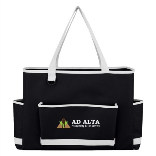 Tri-Pocket Tote Bag