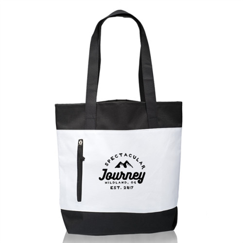 Seaside Tote Bags with Front Zipper
