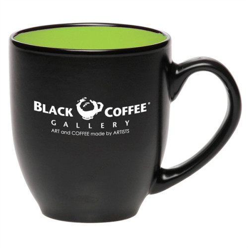 16 oz. Bistro Two-Tone Ceramic Custom Mugs