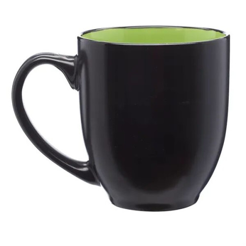 16 oz. Bistro Two-Tone Ceramic Custom Mugs