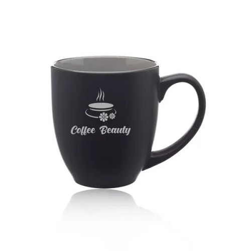 16 oz. Bistro Two-Tone Ceramic Custom Mugs