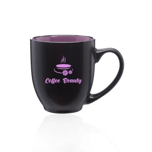 16 oz. Bistro Two-Tone Ceramic Custom Mugs
