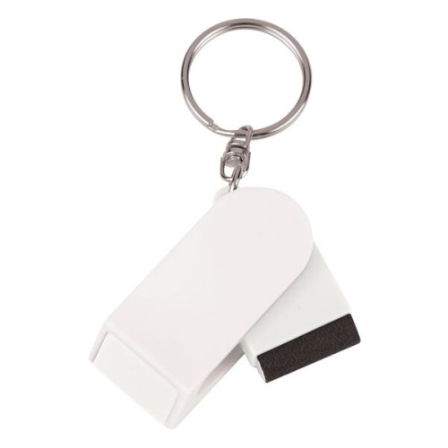Phone Stand And Screen Cleaner Combo Key Chain