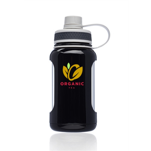 22 oz. Exhibition Glass Bottles with Plastic Wrap and Lid