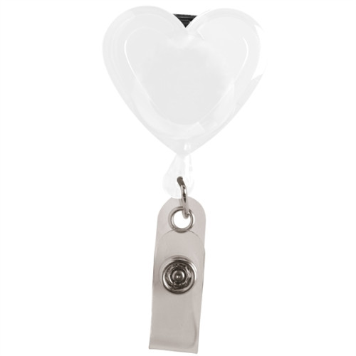 Heart Secure-A-Badge/Alligator Clip-Closeout