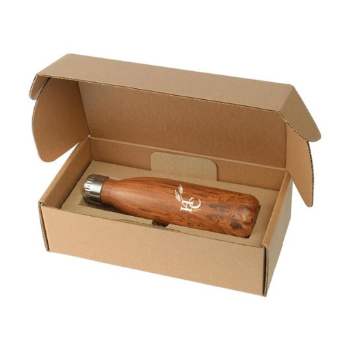 17 Oz Wood Grain Cascade Bottle with Gift Box