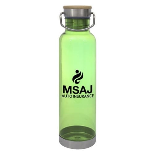 27 OZ. TRITAN™ CULVER BOTTLE WITH BAMBOO LID