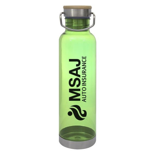 27 OZ. TRITAN™ CULVER BOTTLE WITH BAMBOO LID