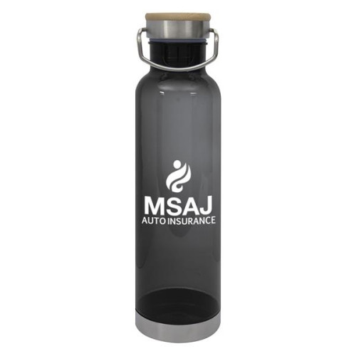27 OZ. TRITAN™ CULVER BOTTLE WITH BAMBOO LID