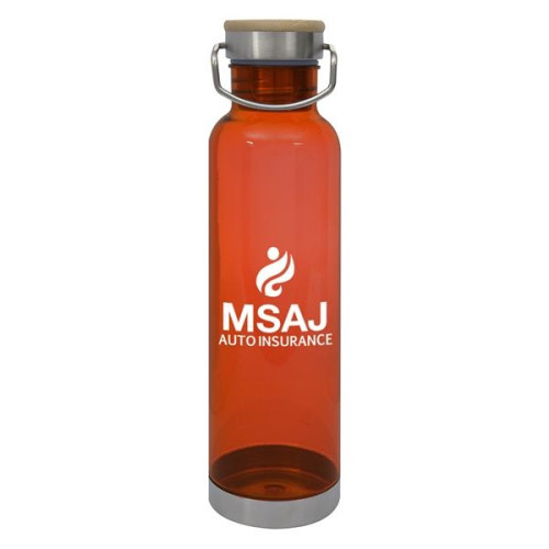 27 OZ. TRITAN™ CULVER BOTTLE WITH BAMBOO LID