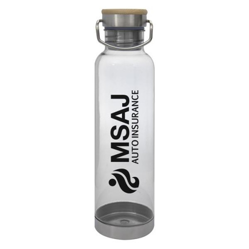 27 OZ. TRITAN™ CULVER BOTTLE WITH BAMBOO LID