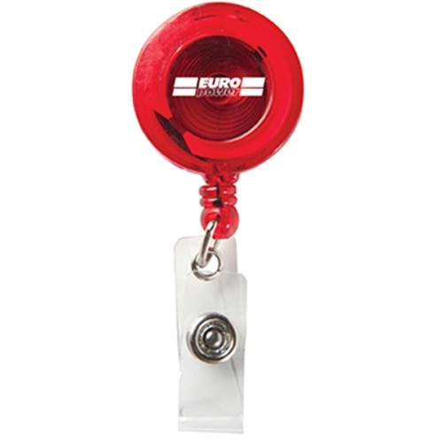 Round Secure-A-Badge with Alligator Clip